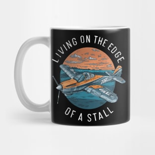 Living on the edge of stall Rc Plane Mug